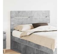 vidaXL Testiera con testiera Grigio cemento 120 cm Legno multistrato