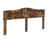 vidaXL Testiera con testiera Rovere fumé 200 cm Legno Multistrato, Camera Moderna, Testata Rettangolare, arredo Elegante, Design Minimalista, Decor duraturo, estetica stilosa, casa Funzionale