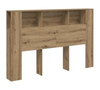vidaXL Testiera Contenitore Artigianale 160x18,5x103,5 cm Multistrato, testiera Letto, arredo Camera da Letto, testiera libreria