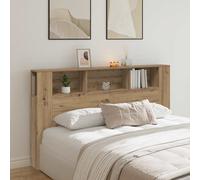 vidaXL Testiera Contenitore Rovere 180x18,5x102,5 cm Legno Multistrato