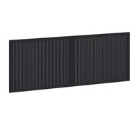 vidaXL Testiera da Muro EDE Nero Legno ingegnerizzato