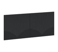 vidaXL Testiera da Muro HOORN Nero Legno ingegnerizzato