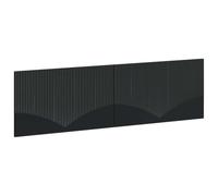 vidaXL Testiera da Muro HOORN Nero Legno ingegnerizzato