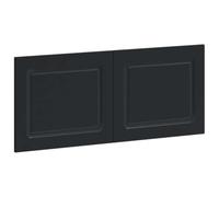 vidaXL Testiera da Muro UTRECHT Nero Legno ingegnerizzato