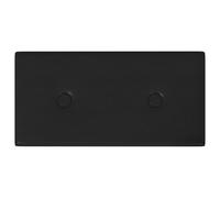 vidaXL Testiera da Parete 12 pcs Nero 30 x 15 cm Pelle Sintetica, Rivestimento a parete rettangolare, decorativo moderno, pannelli stilosi, interno, idee di decorazione per la casa