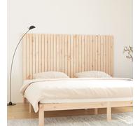 vidaXL Testiera da Parete 204x3x110 cm in Legno Massello di Pino