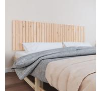 vidaXL Testiera da Parete 204x3x60 cm in Legno Massello di Pino
