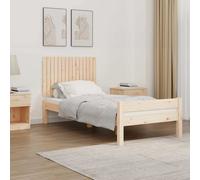 vidaXL Testiera da Parete 95,5x3x60 cm in Legno Massello di Pino