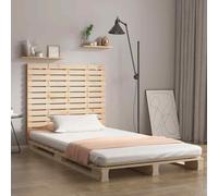 vidaXL Testiera da Parete 96x3x91,5 cm in Legno Massello di Pino