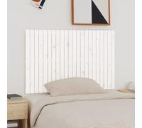 vidaXL Testiera da Parete Bianca 140x3x90 cm in Legno Massello di Pino