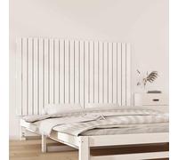vidaXL Testiera da Parete Bianca 147x3x90 cm in Legno Massello di Pino