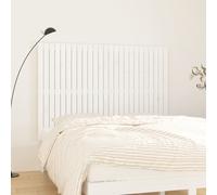 vidaXL Testiera a muro bianca 159,5x3x110 cm in legno di pino massiccio