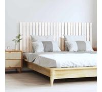 vidaXL Testiera da Parete Bianca 159,5x3x60 cm Legno Massello di Pino