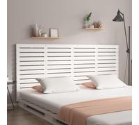 vidaXL Testiera da Parete Bianca 166x3x91,5 cm Legno Massello di Pino