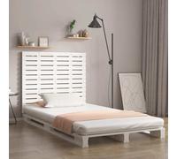 vidaXL Testiera da Parete Bianca 81x3x91,5cm in Legno Massello di Pino