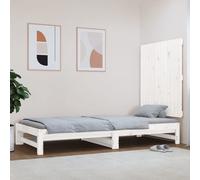 vidaXL Testiera da Parete Bianca 82,5x3x90cm in Legno Massello di Pino