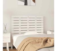vidaXL Testiera da Parete Bianca 96x3x63 cm in Legno Massello di Pino