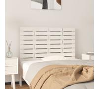 vidaXL Testiera da Parete Bianca 96x3x63 cm in Legno Massello di Pino