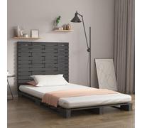 vidaXL Testiera da Parete Grigia 141x3x91,5 cm Legno Massello di Pino
