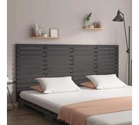 vidaXL Testiera da Parete Grigia 156x3x91,5 cm Legno Massello di Pino
