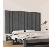 vidaXL Testiera da Parete Grigia 159,5x3x90 cm Legno Massello di Pino
