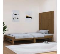 vidaXL Testiera da Parete Miele 108x3x90 cm in Legno Massello di Pino