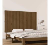 vidaXL Testiera da Parete Miele 147x3x90 cm in Legno Massello di Pino