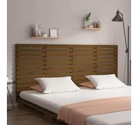 vidaXL Testiera da Parete Miele 166x3x91,5cm in Legno Massello di Pino
