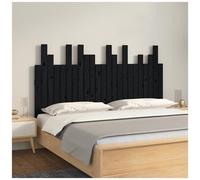 VIDAXL - Testiera Da Parete Nera 146,5x3x80 Cm In Legno Massello Di Pino - SPEDIZIONE GRATUITA