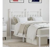 vidaXL Testiera di Ricambio in Metallo Bianco 120 cm