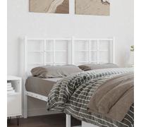 vidaXL Testiera di Ricambio in Metallo Bianco 120 cm