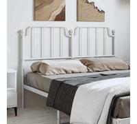 vidaXL Testiera di Ricambio in Metallo Bianco 150 cm