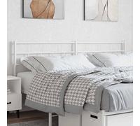 vidaXL Testiera in Metallo Bianco 160 cm