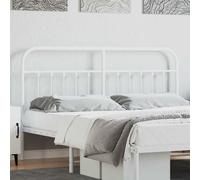 vidaXL Testiera di Ricambio in Metallo Bianco 160 cm