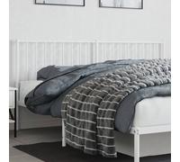 vidaXL Testiera di Ricambio in Metallo Bianco 180 cm