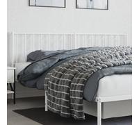 vidaXL Testiera di Ricambio in Metallo Bianco 193 cm