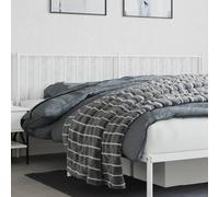 vidaXL Testiera di Ricambio in Metallo Bianco 200 cm