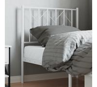vidaXL Testiera di Ricambio in Metallo Bianco 75 cm