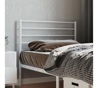 vidaXL Testiera di Ricambio in Metallo Bianco 80 cm