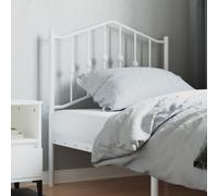 vidaXL Testiera di Ricambio in Metallo Bianco 80 cm