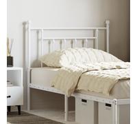 vidaXL Testiera in Metallo Bianco 90 cm