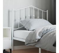 vidaXL Testiera di Ricambio in Metallo Bianco 90 cm
