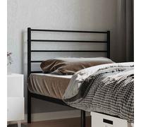 vidaXL Testiera in Metallo Nero 107 cm