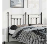 vidaXL Testiera in Metallo Nero 150 cm, testiera in Metallo, testiera Letto, Testata in Metallo, Testata, Testata Letto, testiera Letto Matrimoniale