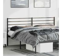 vidaXL Testiera di Ricambio in Metallo Nero 180 cm