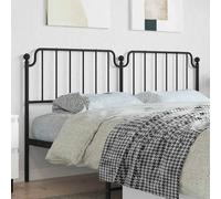 vidaXL Testiera di Ricambio in Metallo Nero 180 cm