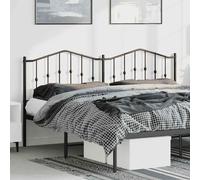 vidaXL Testiera di Ricambio in Metallo Nero 193 cm