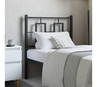 vidaXL Testiera di Ricambio in Metallo Nero 75 cm