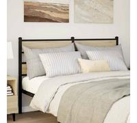 vidaXL Testiera di Ricambio Rovere Sonoma 160 cm in Ferro e Legno Multistrato, Testata, Testata Letto, Testata per Letto Matrimoniale, testiera Letto