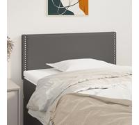 vidaXL Testiera Grigio 100x5x78/88 cm in Similpelle
